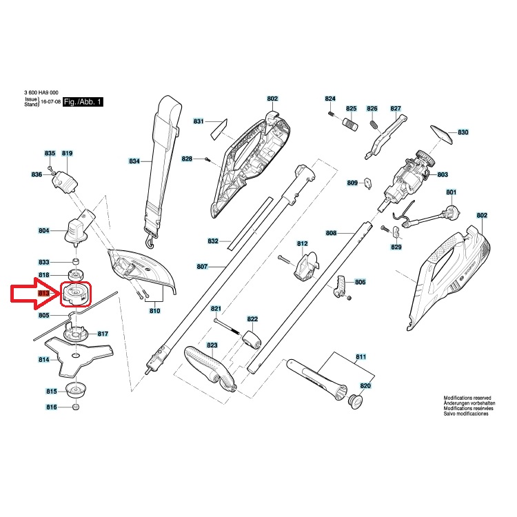 картинка Измельчающая головка (дозатор лески) для триммера AFS 23-37 Bosch F016F04839 (F 016 F04 839) от интернет-магазина РемЗапчасти24
